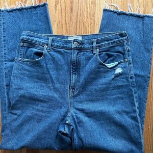 Everlane Way High Jean, mid-wash denim, Size 32L